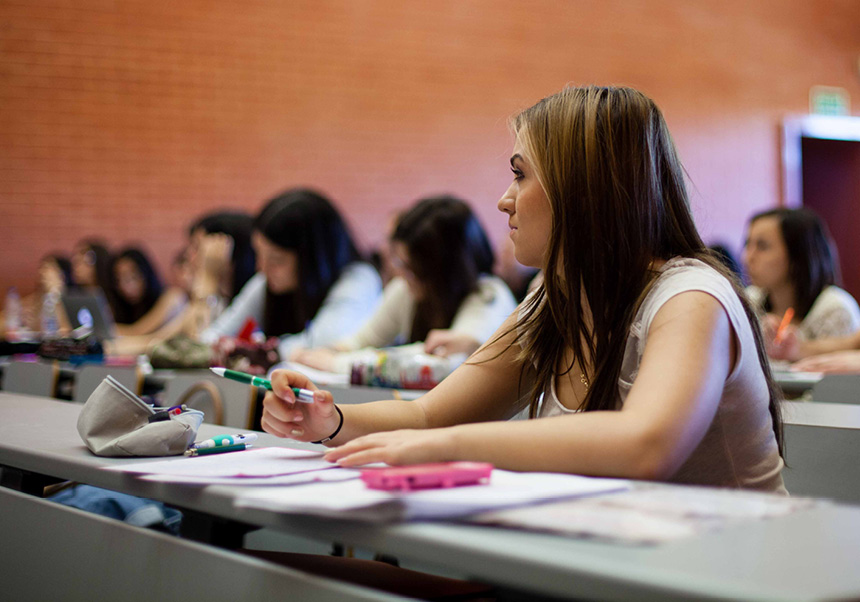 Estudiantat en classe